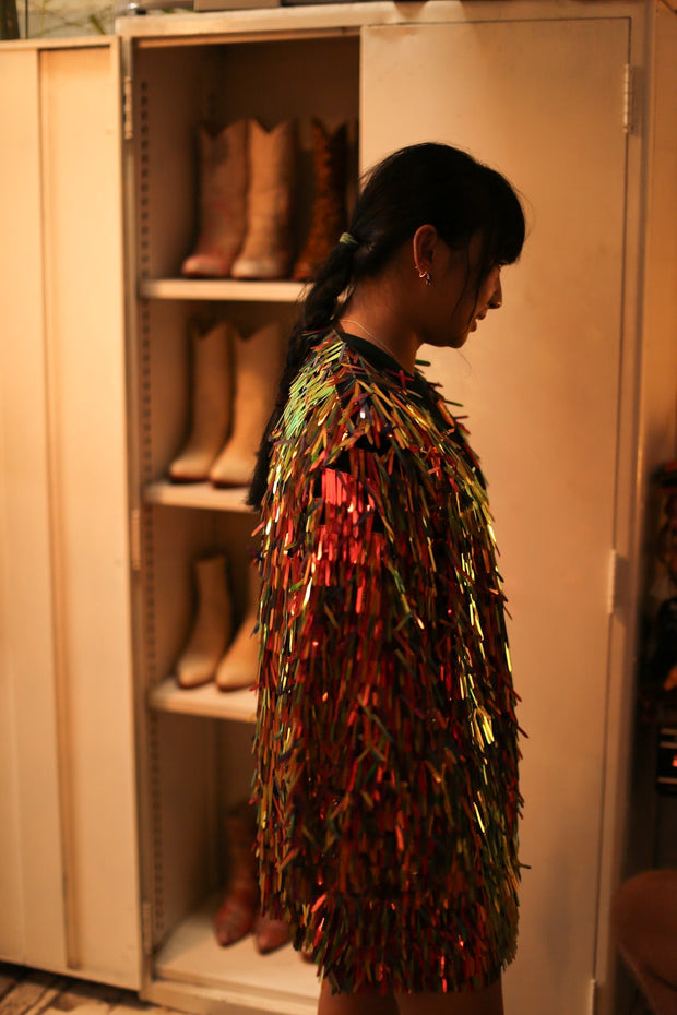 GLITTER SEQUIN KIMONO NIA