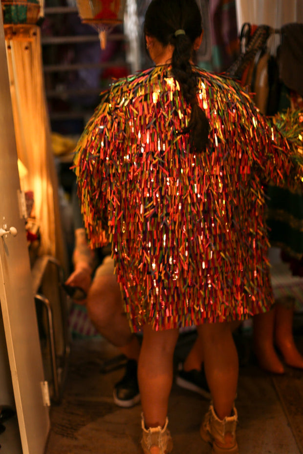 GLITTER SEQUIN KIMONO NIA