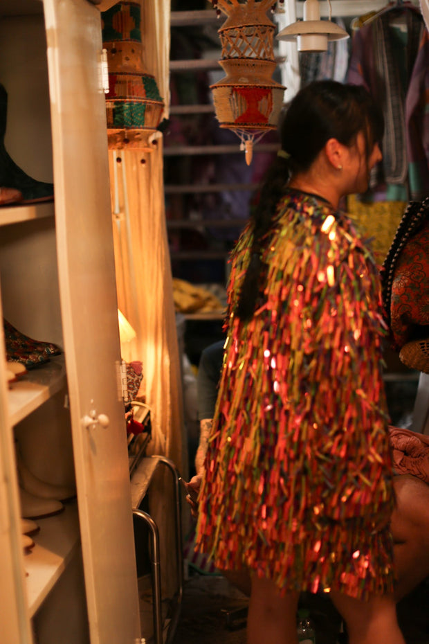 GLITTER SEQUIN KIMONO NIA