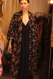 VELVET EMBROIDERED KIMONO SANNY