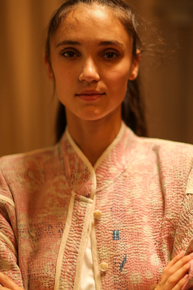 KANTHA JACKET HENIA - sustainably made MOMO NEW YORK sustainable clothing, coatandjacket slow fashion