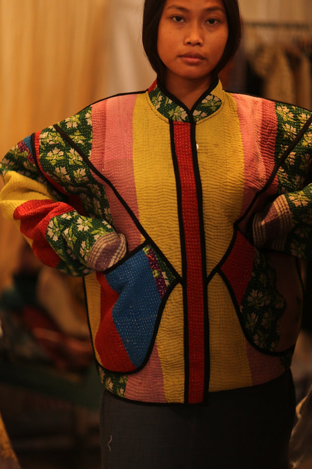 KANTHA JACKET MAYAN - sustainably made MOMO NEW YORK sustainable clothing, coatandjacket slow fashion