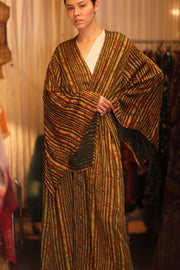 SILK WING KIMONO PINA ANANDA - sustainably made MOMO NEW YORK sustainable clothing, kimono slow fashion